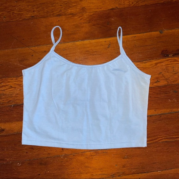 Shein Malibu American Flag Tank Top Baby Blue - Picture 2 of 2